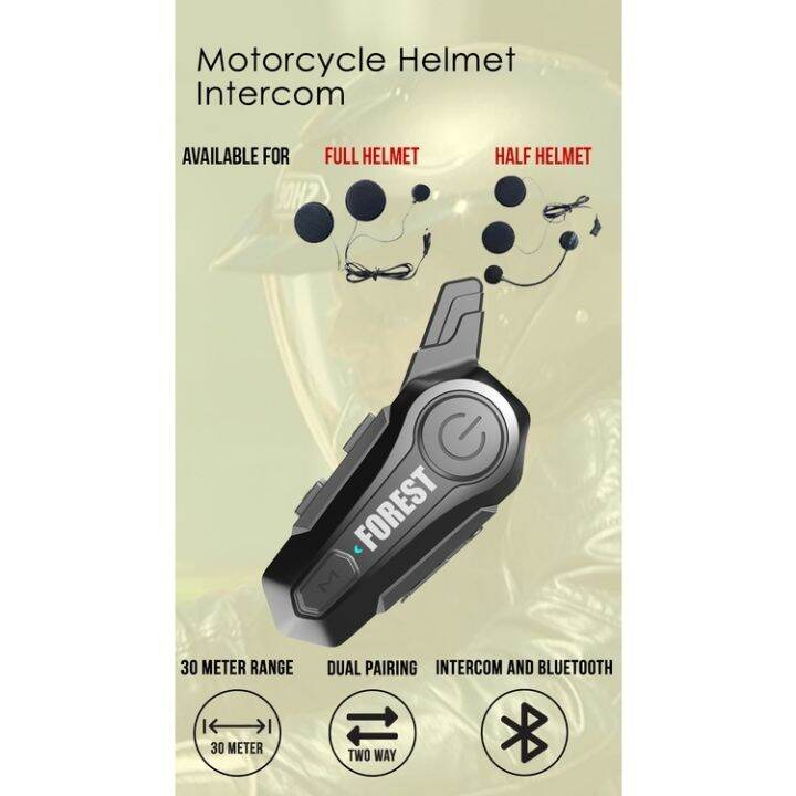 FOREST E1 Bluetooth Motorcycle helmet Bluetothheadset for 2