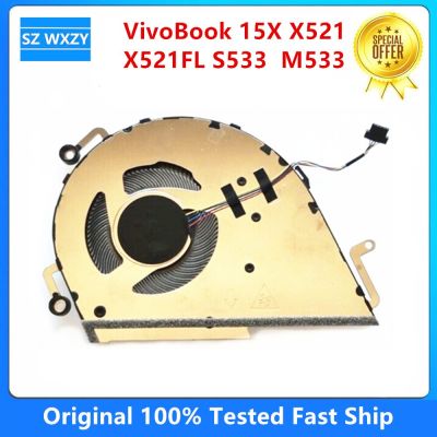 อุปกรณ์ Asus ของแท้ใหม่ Vivobook 15X X521 X521FL S533 S533FA M533 M533IA ระบายความร้อนแล็ปท็อป CPU แฟนๆ13NB0LX0T02011 AUT0101