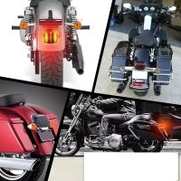 Motorcycle LED Tail Light Yellow and Red Turn Signal Light Eagle Claw Tail Light for 1999-Later Harley Dyna