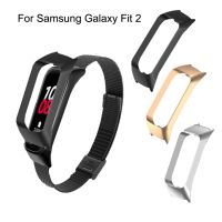 ❣✵ Do Samsung Galaxy Fit 2 SM-R220 osłona ekranu ze stali nierdzewnej do Samsung Galaxy Fit2 metalowa obudowa ochronna