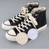 1Pair Cotton Flat Shoelaces Sneakers Canvas Shoe laces Women Men Shoelace White Black Beige Classic Laces for Shoes Strings