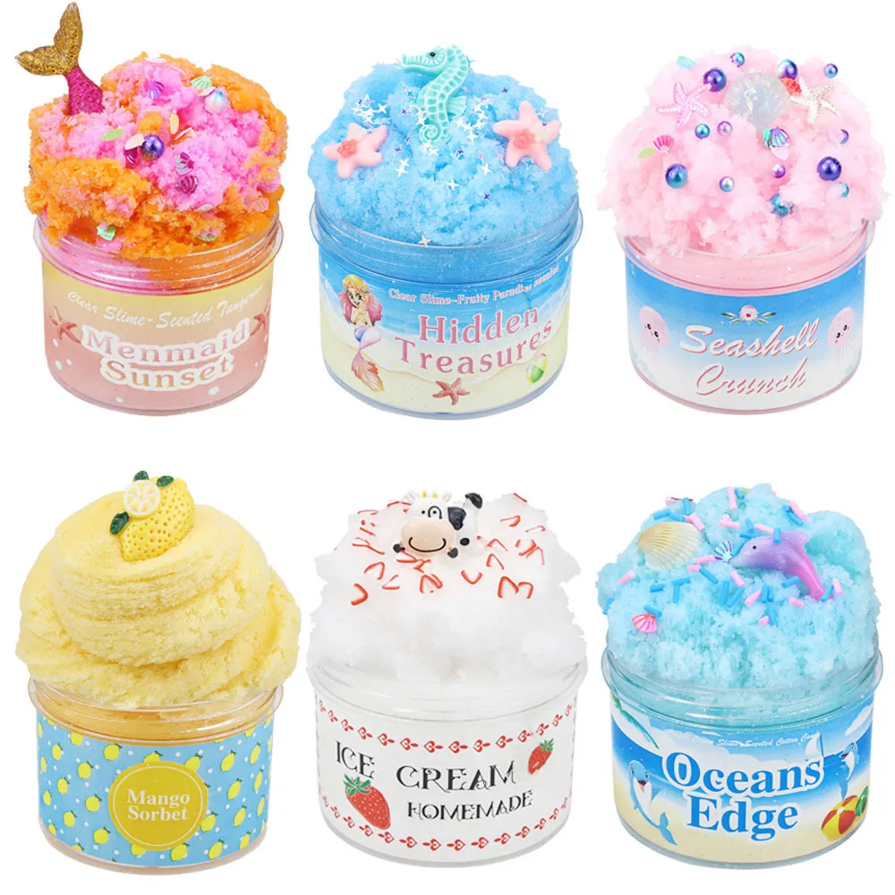 Butter Slime Kit 100ML Marine Cartoon Animal Butter Slimes Charms Fruit Kit Soft Stretchy Non-sticky Slimes Making Set Scented Clay Fidget Toy Party Favors Kids Gift DIY Toys Age 8+ Toys For Butter Slime Kit 100ML Marine Cartoon Animal Butter Slimes Charms Fruit Kit Soft Stretchy Non-sticky Slimes Making Set Scented Clay Fidget Toy Party Favors Kids Gift DIY Toys Age 8+ Toys For