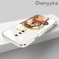 เคส Chenyyka สำหรับ Oneplus 8 8 Pro 8T เคสซิลิโคนลายหมีดีไซน์ใหม่ด้านข้างเคสโทรศัพท์ซิลิโคนฝาปิดเลนส์เต็มรูปแบบปกป้องกล่องกันกระแทกกล้องถ่ายรูป