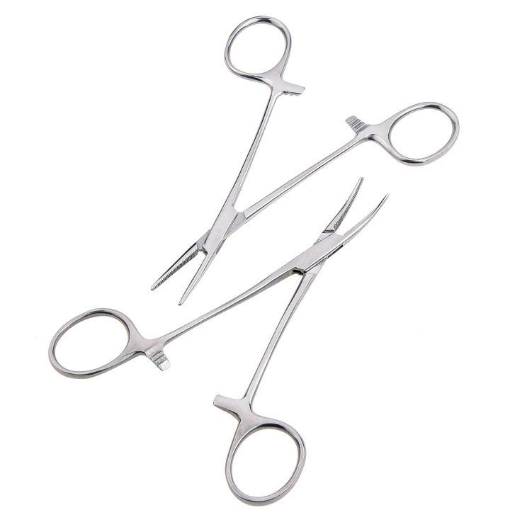 yf-hand-12-5-16-18cm-hemostatic-forceps-hair-clamp-fishing-locking-pliers-epilation-tools-curved-straight-cutter