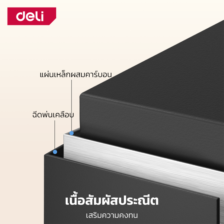 deli-ตู้เซฟนิรภัย-ตู้นิรภัย-ตู้เซฟอิเล็คทรอนิกส์-ตู้เซฟขนาดเล็ก-ตู้เซฟ-ระบบล็อค-2-ชั้น-ขนาดเล็กกระทัดรัด-safebox