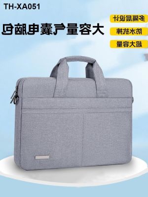 Laptop bag is suitable for the apple asus lenovo millet huawei 13/14 15/15.6 inches 17.3 13.3 -inch hand men and women of bill lading shoulder 16.1 inch laptop bladder
