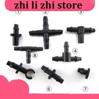 zhilizhi Store 20/50 4/7mm water hose Tube 2 3 way Tee plug Barb Connector Adapter fitting watering drip Irrigation Splitter Garden accessories