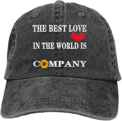 The Best Love in The World is Company Sports Denim Cap Adjustable Unisex Plain Baseball Cowboy Snapback Hat