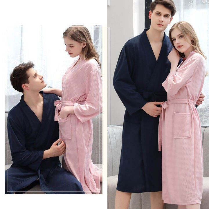 Specool® Adult Waffle Kimono Lightweight Bathrobe/Bath Robes Classic