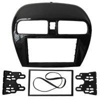 แผงหน้าปัดแบบ Double Din สำหรับ Mitsubishi Mirage Space Star Attrage Radio Stereo Panel Dash Mounting Mounting Trim Kit Frame(178)