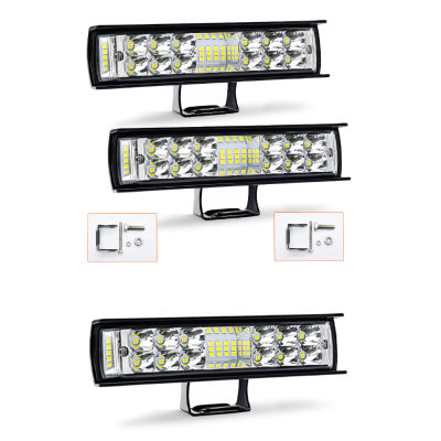 【ซินซู🙌ไฟส่องสว่าง3ด้าน6-ไฟหน้า Led นิ้ว60W 6000lm 6000K,ไฟส่องสว่างแบบ3ด้านจำนวน1ชิ้น/2ชิ้น Ip68ชุดไฟหน้ารถจักรยานกันน้ำ