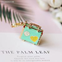 ♚♗ Fashion Small Suitcase Charm With Heart Handbag Zipper Chains For Women Bracelet Necklace Pendant Jewelry Girl Gift