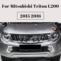 สำหรับมิตซูบิชิไทรทัน L200 2015 2016กันชนหน้า LED ไฟตัดหมอก2ฟังก์ชั่นกลางวันวิ่งไฟเลี้ยวอุปกรณ์เสริมโคมไฟ