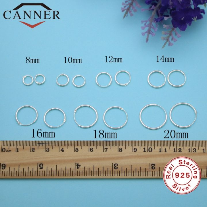 canner-simple-mini-hoop-earrings-925-sterling-silver-fashion-temperament-circle-round-earring-for-women-thn