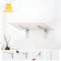 2pcs Folding Table Bracket Stainless Steel Shelves for Wall Bracket Black White Wall Shelf Wall Shelves Foldable Wall Tripod