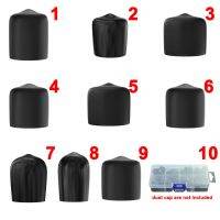 Silicone SMA BNC UHF N TNC Male Female Connector Dust Proof Cap Protector Cover 10 Pcs Black