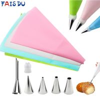 【hot】✠✈□  Silicone Reusable Set And Tips Frosting Decorating Supplies Baking Cookies Icing with Pastry