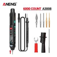 ANENG A3008 Digital 6000 Counts Intelligent Professional Multimeter Sensor Pen Tester Current Meter Non-Contact Voltmeter Electrical Trade Tools Teste