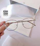 Kính gọng Kim loại Mắt vuông cao cấp TRẮNG