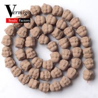 Natural Minerals Beads Brown Buddha Head Nanotech Rubber Hematite Beads For Jewelry Making 8mm Spacer Beads Diy Bracelets 15 39; 39;