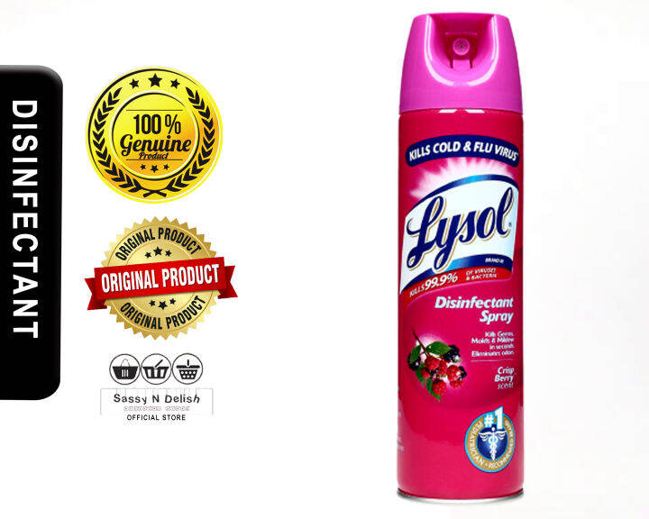 Lysol Disinfectant Spray Crisp Berry Scent 340g Lazada Ph 9023