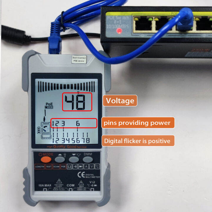 et618-handheld-portable-network-cable-tester-with-lcd-display-analogs-digital-search-poe-test-cable-pairing-sensitivity-adjustable-network-cable-length-short-open-circuit-measure-tracker-multifunction