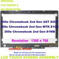 11.6ชุดประกอบหน้าจอสัมผัสสำหรับแล็ปท็อปสำหรับ Lenovo 300E Chromebook 2Nd Gen 81MB 81QC 82CE จอแสดงผลแอลอีดี + กรอบ + โมดูล LCD บอร์ด