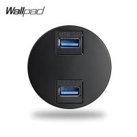 Wallpad L6 5สีคู่3.0อุปกรณ์เสริม Usb พอร์ตโมดูลเบ้าติดผนังจับคู่จาน L6ผสมฟรี Diy