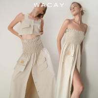 WACAY - Susie Skirt กระโปรง เอวสม็อค ใส่ได้ 2 แบบ มี2 สี