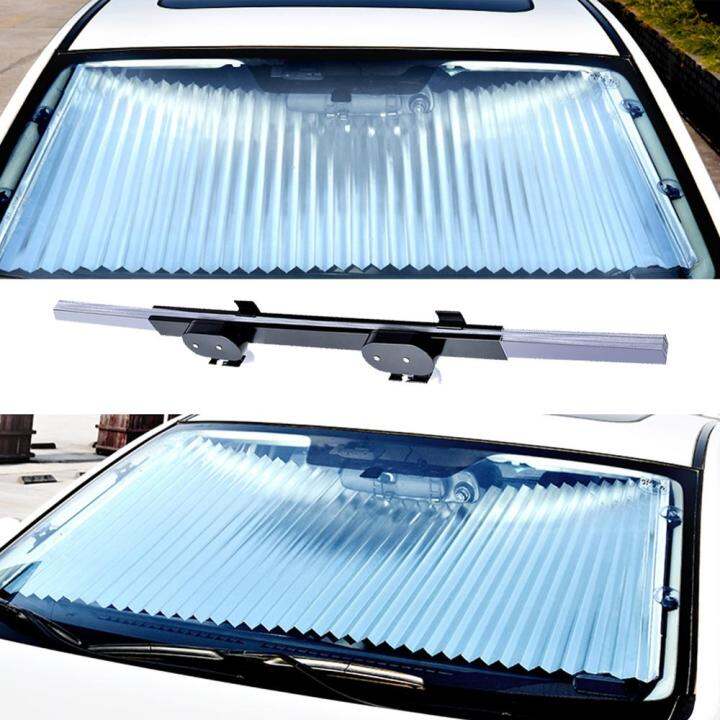 46cm-70cm-retractable-suv-รถบรรทุกรถกระจกบังแดดด้านหน้าด้านหลัง-parasol-uv-protection-ผ้าม่านรถ-sun-visor