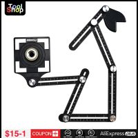 【CW】 Measuring Ruler with Drilling Locator Angular Template Izer