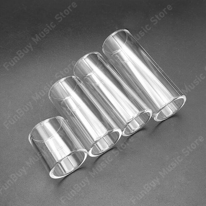 20pcs-transparent-glass-guitar-slide-28-50-60-70mm-guitar-ukulele-accompany