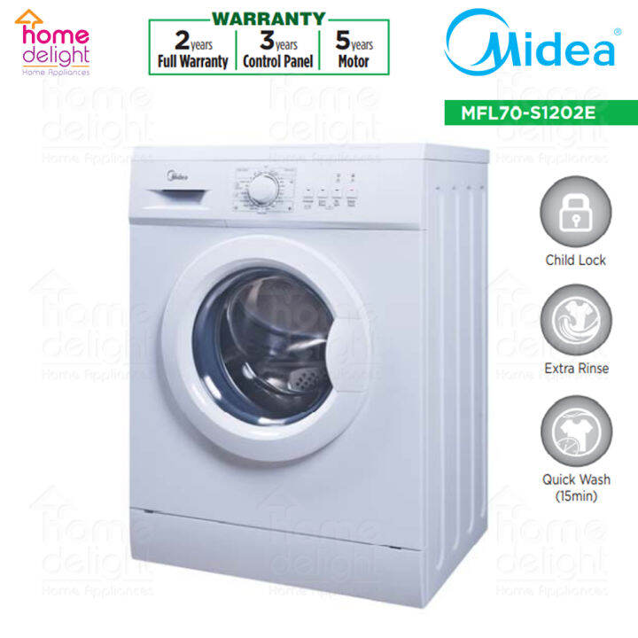 Midea Front Load Washing Machine 7KG [MFL70S1202E / MFL70S1202E] Lazada