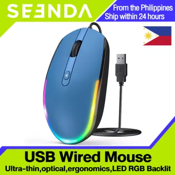 seenda Bluetooth Mouse for Laptop, Ultra Silent Rechargeable Light
