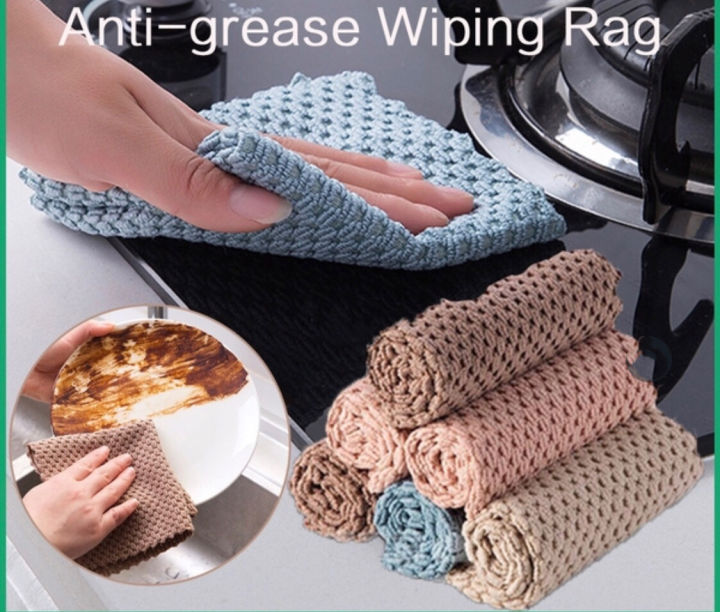 Kitchen Anti-Grease Wiping Rags, Microfiber Wipe, Cleaning Cloth, Home  Washing Dish, Multifunctional Cleaning Tools