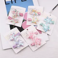 【YF】▪♠  2 New Cartoon Quicksand Hair Accessories Hairpins Children Headwear Baby Headdress