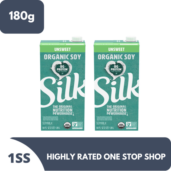 Silk Unsweetened Organic Soy Milk 946ml x 2 Lazada PH