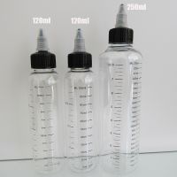 10pcsPlastic Empty Dropper Bottle PET transparent Liquid Bottle with GraduationSilk Printing Scale twist capSkincare Water