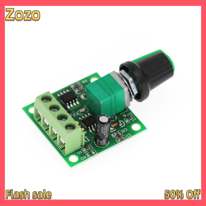 Zozo Ready Stock 1.8V 3V 5V 6V 12V 2A PWM Dc Motor Speed Controller ...