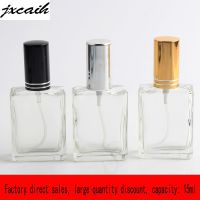 1 Piece 15ml Clear Glass Perfume Bottle With Spray Mini Reusable Empty Travel With Spray Bottle Cosmetic Container