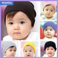 MUMU ชายหญิง Unisex เด็กผู้ชาย เด็ก อ่อนนุ่ม ถักโครเชต์ หมวกบีนนี่ หมวกเด็ก ฤดูหนาวที่อบอุ่น