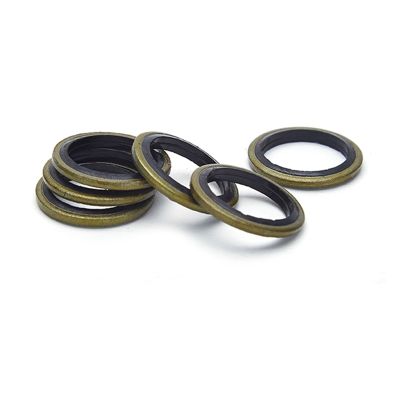 M4/5/6/8/10/12/14-M45 Bonded Washer Rubber Metal Oil Drain Plug Seal Gasket Combined Washer Sealing Ring Hydraulic Pipe Seal Pad
