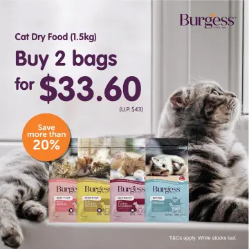 Burgess 10kg clearance dry cat food