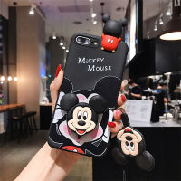 คนรัก Minnie โทรศัพท์สำหรับ OPPO A12 A12e A5s A7 A3s A5 A37 Realme C1ปลอก Mickey Back Lanyard ผู้ถือนุ่ม TPU