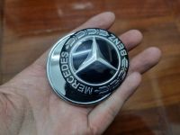 โลโก้ดาวจม เบนซ์ ดำล้วน สามารถเปลี่ยนจากดาวลอยเป็นดาวจมได้ Mercedes Benz Front Logo Hood Badge Emblem ABCERS-class GLC GLK CLA CLS w202 w124 w203 w208 w212