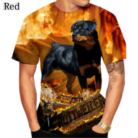 2023 NEW the Latest 3d Rottweiler Printed T-shirt Is Cute And Fashionable, Suitable for Both Men And Women. brand new T-shirt