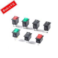 2PCS KCD1 Boat car switch 6A/10A/250V/125V AC Red Yellow Green blue black and white switch Power button Electronic scale2PIN4PIN