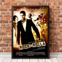 RocknRolla โปสเตอร์ภาพยนตร์คลาสสิกผ้าใบภาพพิมพ์ศิลปะภาพฝาผนังตกแต่งบ้าน (ไร้กรอบ)