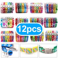 12Pcs Wholesale Collars Cute with Bells Pet Necklace Djustable Rabbit Traction Belt Cat Dog Accessories Halter Match with ID Tag