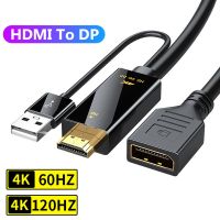 OKDEALS ยูเอชดี4K 60HZ เครื่องแปลงโปรเจคเตอร์สายเคเบิลอะแดปเตอร์ HDMI 2.0เพื่อแสดงความเข้ากันได้พอร์ต HDMI กับ Displayport